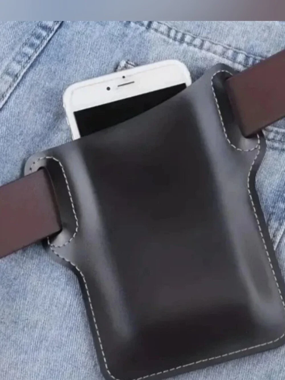 BLACK Cell Phone Holder for Motorcycle Horse Riding Fishing Holds it Tight 0117